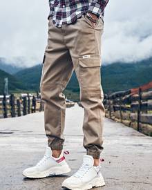 Men Pocket Side Cargo Pants