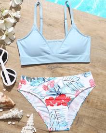 Girls Tropical Graphic Bikini Swimsuit