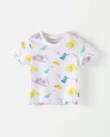 Toddler Boys All Over Cartoon Graphic Tee