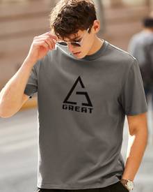 Men Letter Graphic Print Tee