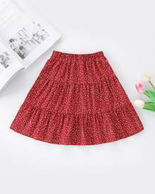 Baby Girl Polka Dot Ruffle Hem Skirt