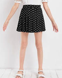 Girls Polka Dot Pleated Skirt