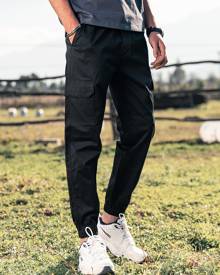 Men Flap Pocket Cargo Pants