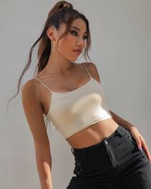 Solid Cami Crop Top