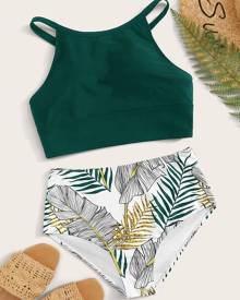 Plus Tropical Bikini Swimsuit