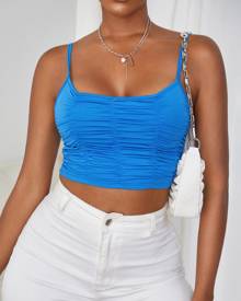 Ruched Cami Crop Top