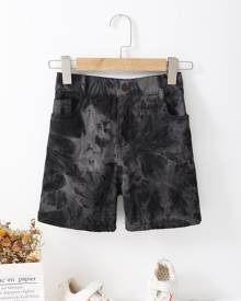 Boys Tie Dye Denim Shorts