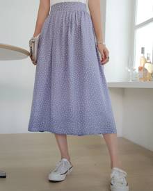 Polka Dot Longline Skirt