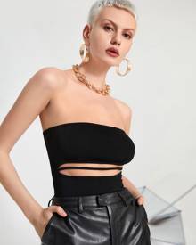 Cutout Front Tube Top