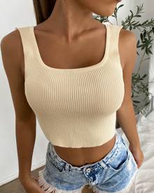 Crop Ripped Knit Top