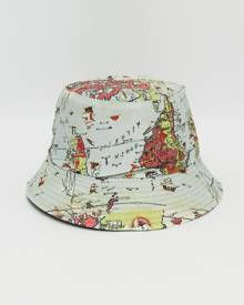 Men Animal Print Reversible Bucket Hat