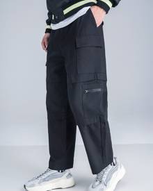 Men Slant Pocket Cargo Pants