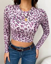 All Over Print Round Neck Tee