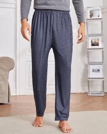 Men Plaid Print Pajama Pants