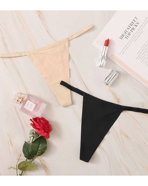 3pack Letter Tape Panty Set