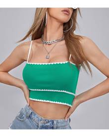 SHEIN Ribbed Crop Knit Top