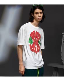 SHEIN Men Letter & Floral Print Tee