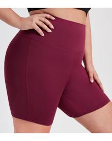 SHEIN Plus Wideband Waist Sports Shorts