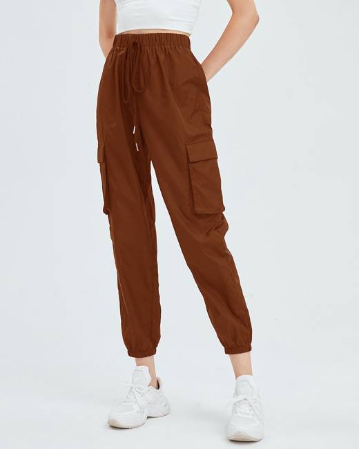 brown cargo pants womens