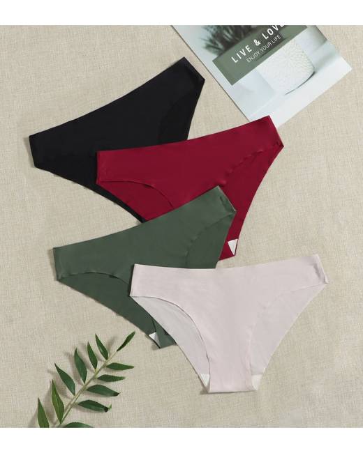SheIn Women's 6pcs Mesh Floral Lace Thong Low Rise Underwear