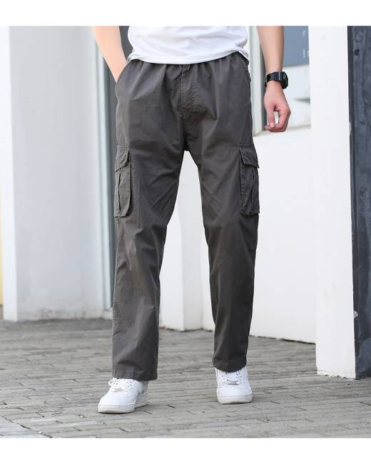 grey cargos mens