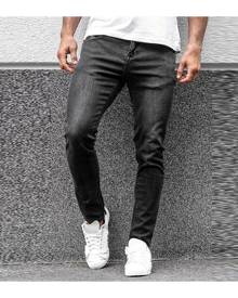 SHEIN Men Solid Skinny Jeans