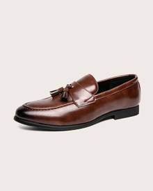 SHEIN Men Vintage Slip-on Tassel Loafers