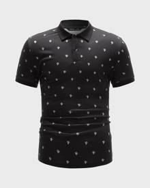 SHEIN Men Cactus Print Polo Shirt