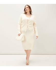 SHEIN PLUS WOOL-MIX CARDIGAN & DRESS SET