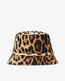 Moschino Nylon Leopard Print Hat