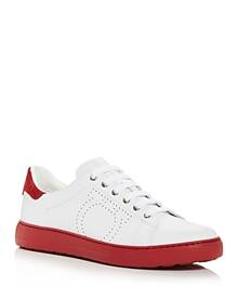 Salvatore Ferragamo Men's Low-top Leather Sneakers, Brand Size 6 02A888  686293 - Shoes - Jomashop