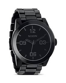 Nixon Porter Leather Watch - All Black