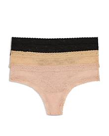 Natori Escape Lace Thong, Pack of 3