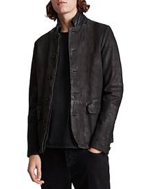 Allsaints Survey Regular Fit Leather Blazer