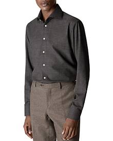 Eton Contemporary Fit Houndstooth Merino Wool Shirt