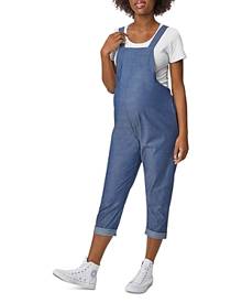 Stowaway Collection Cropped Maternity Overalls