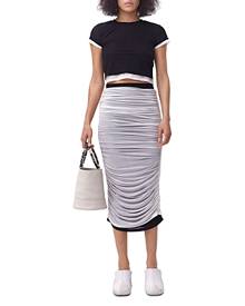 Simon Miller Pluto Ruched Midi Skirt