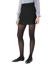 Emporio Armani Metallic Threaded Tweed Skirt