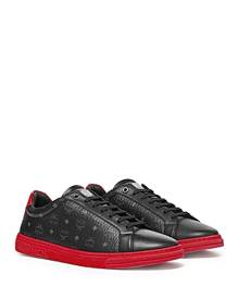 Mcm Men's Terrain Derby Logo Print Lace Up Sneakers