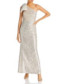 Eliza J One-Shoulder Sequin Dress