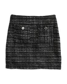 Aqua Girls' Tweed Mini Skirt, Big Kid - 100% Exclusive