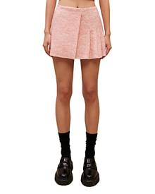 Maje Janello Pleated Mini Skirt