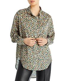 Essentiel Antwerp Dru Sequin Collar Leopard Shirt