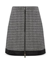 Moncler Tweed Zip Skirt