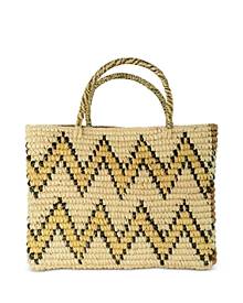 Sensi Studio Split Personality Canasta Straw Basket Bag