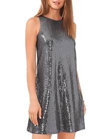 Vince Camuto Sleeveless Sequin Shift Dress