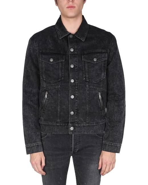 balmain denim shirt mens