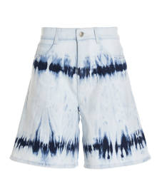 Stella McCartney Tie& Dye Denim Bermuda Shorts