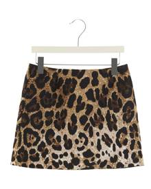 Dolce & Gabbana Animal Print Skirt