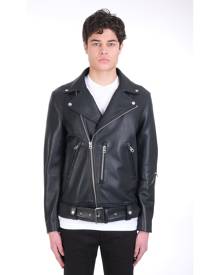 Acne Studios Biker Jacket In Black Leather